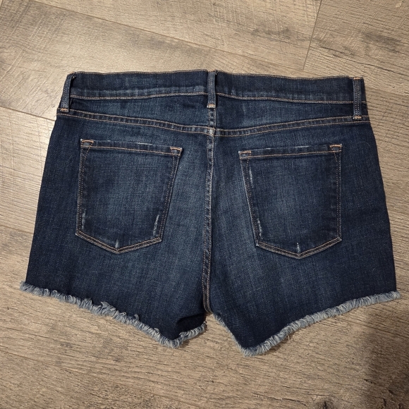Frame Denim Dark Blue Jean Shorts - Picture 7 of 8